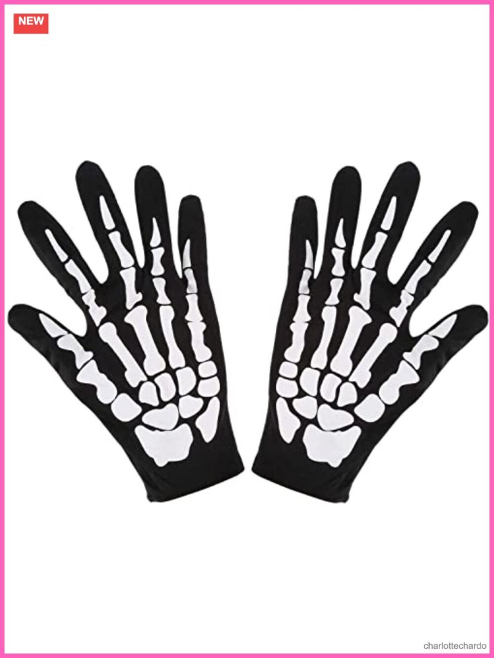 Unisex Skeleton Gloves Full Finger Costume Cosplay Halloween